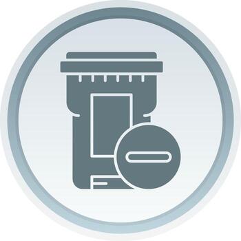 Eliminar sólido botón icono vector