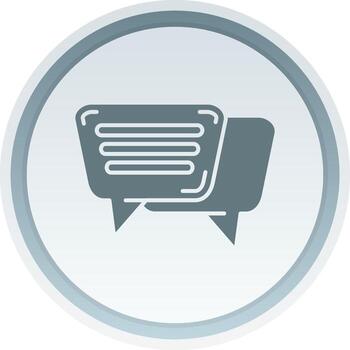 Message Solid button Icon vector