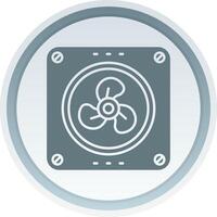 Extractor Solid button Icon vector