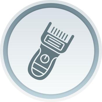 Trimmer Solid button Icon vector