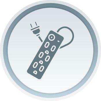 eléctrico sólido botón icono vector