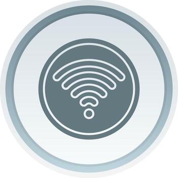 Wifi Solid button Icon vector