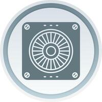 extractor sólido botón icono vector