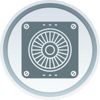 Extractor Solid button Icon vector