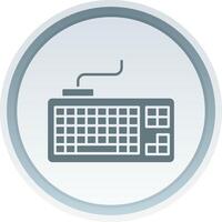 Keyboard Solid button Icon vector