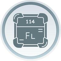 Flerovium Solid button Icon vector