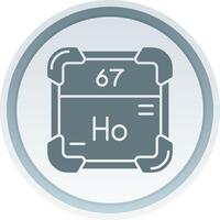 Holmium Solid button Icon vector