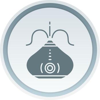 Humidifier Solid button Icon vector