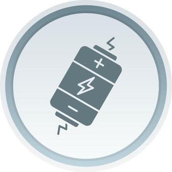 Electric Solid button Icon vector