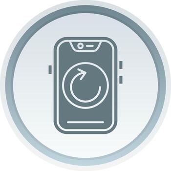 recargar sólido botón icono vector