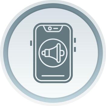Sound Solid button Icon vector