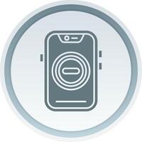 Stop Solid button Icon vector