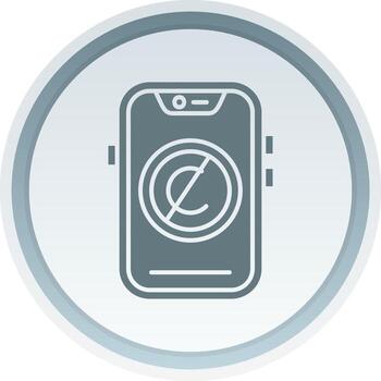 derechos de autor sólido botón icono vector