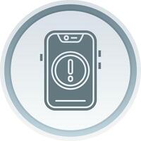 Error Solid button Icon vector