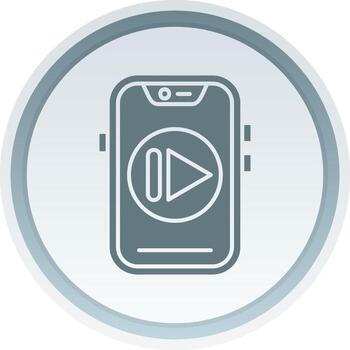 Next Solid button Icon vector