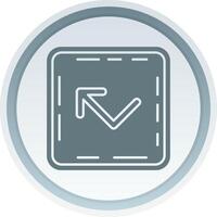 rebotar sólido botón icono vector