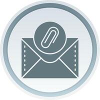 Clipper Solid button Icon vector