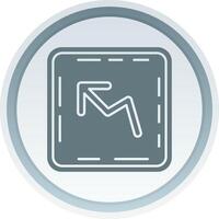 Trend Solid button Icon vector