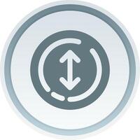 Up and down arrow Solid button Icon vector