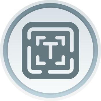 Edit text Solid button Icon vector