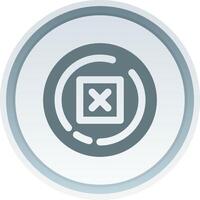 Delete Solid button Icon vector