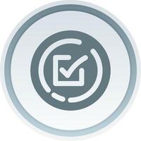 Check box Solid button Icon vector