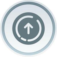 Up arrow Solid button Icon vector