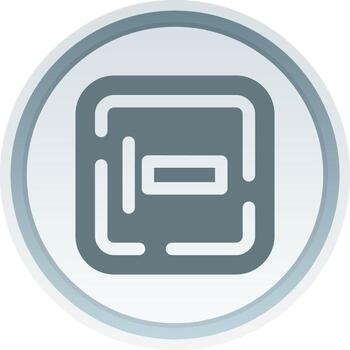 izquierda alineación sólido botón icono vector