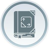 Trigonometry Solid button Icon vector