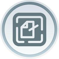 Edit file Solid button Icon vector