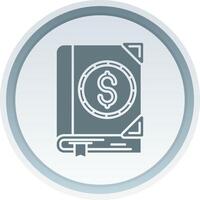 Currency Solid button Icon vector