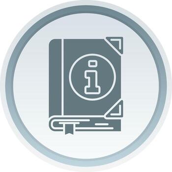 Guide Solid button Icon vector