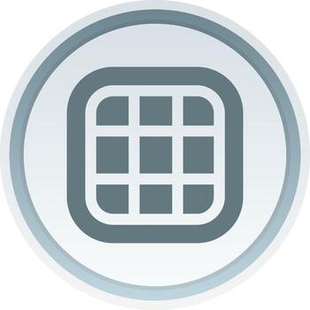 Layout Solid button Icon vector