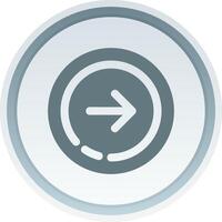 Right arrow Solid button Icon vector