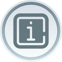 Info Solid button Icon vector