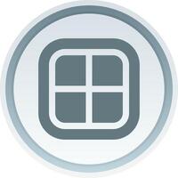 diseño sólido botón icono vector