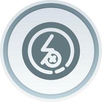 Flash off Solid button Icon vector