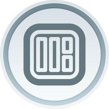 Layout Solid button Icon vector