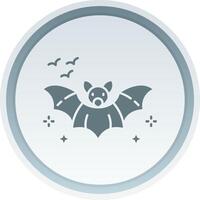 Bat Solid button Icon vector