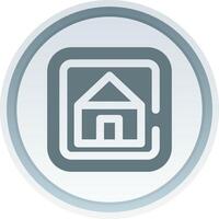 Home Solid button Icon vector