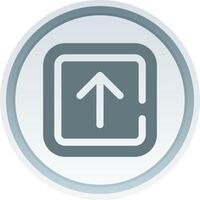 Arrow Solid button Icon vector