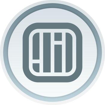 diseño sólido botón icono vector