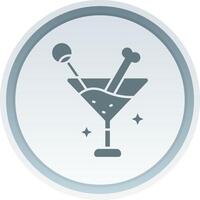 Drink Solid button Icon vector