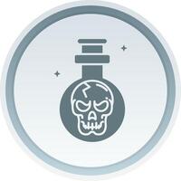 Potion Solid button Icon vector
