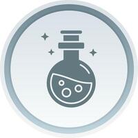 Potion Solid button Icon vector