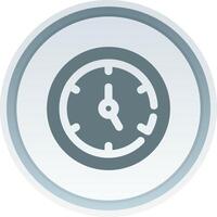 Timer Solid button Icon vector