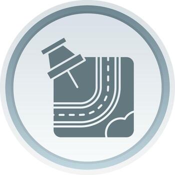 Mark Solid button Icon vector