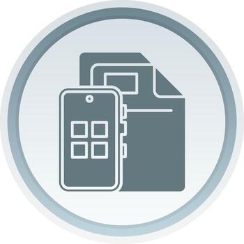 App Solid button Icon vector