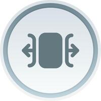 Carousel horizontal Solid button Icon vector