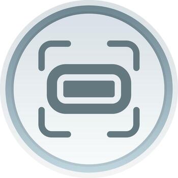 paisaje ajuste sólido botón icono vector